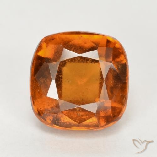 2.50ct 天然 中深橙色 钙铝榴石, 软垫, VS-SI