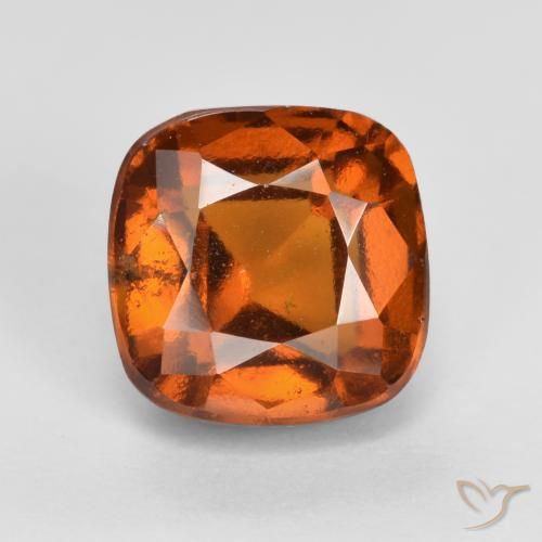 2.46ct 天然 中深橙色 钙铝榴石, 软垫, VS-SI