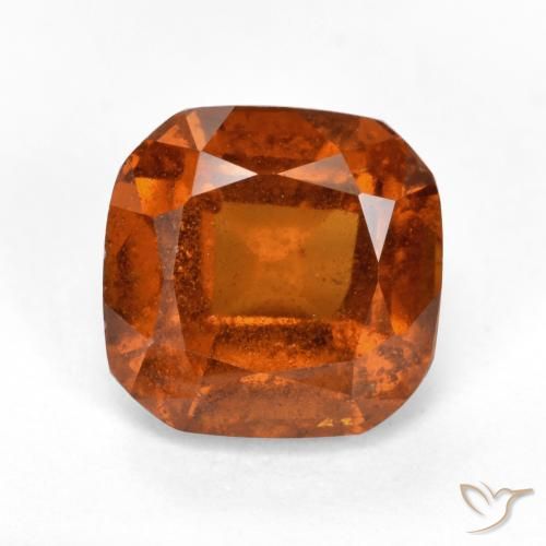 2.03ct 天然 红橙色 钙铝榴石, 祖母绿式切割, VS-SI