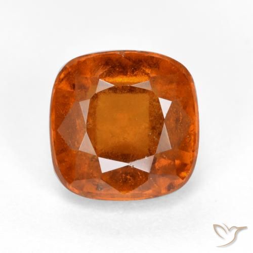 2.33ct 天然 琥珀橙 钙铝榴石, 软垫, SI