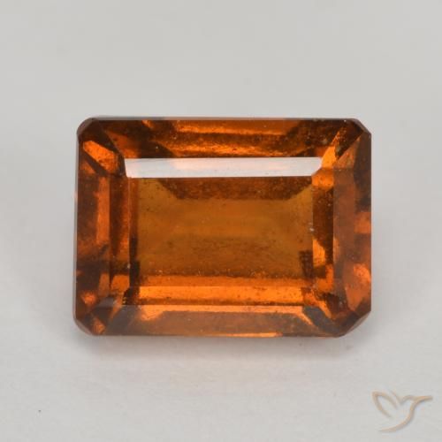 2.54ct 天然 琥珀橙 钙铝榴石, 祖母绿式切割, VS-SI
