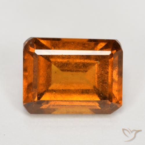 2.13ct 天然 中橙 钙铝榴石, 祖母绿式切割, VS-SI