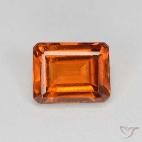 2.21ct 天然 红橙色 钙铝榴石, 祖母绿式切割, VS-SI