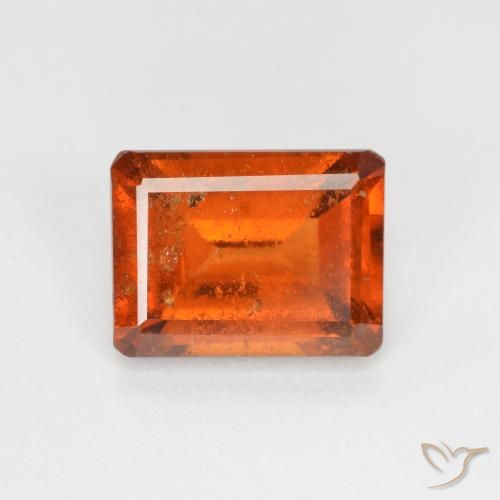1.98ct 天然 中橙 钙铝榴石, 祖母绿式切割, SI