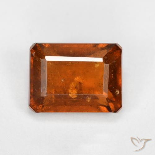 2.31ct 天然 琥珀橙 钙铝榴石, 祖母绿式切割, SI