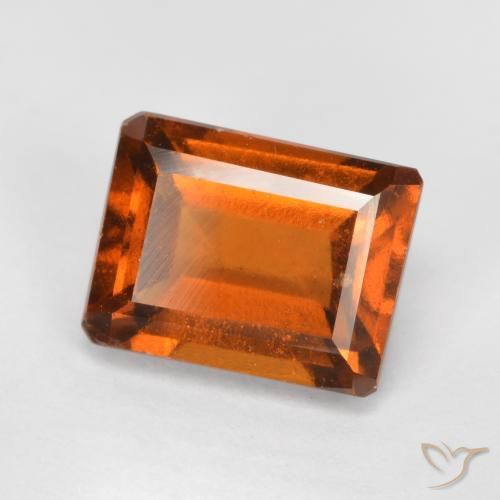 2.17ct 天然 深橙色 钙铝榴石, 祖母绿式切割, VS-SI