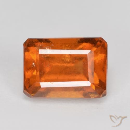 1.76ct 天然 深橙色 钙铝榴石, 祖母绿式切割, SI