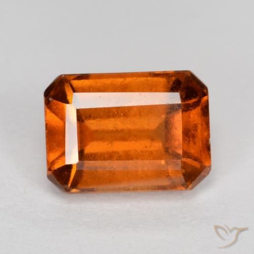 1.45ct 天然 火橙 钙铝榴石, 祖母绿式切割, VS-SI