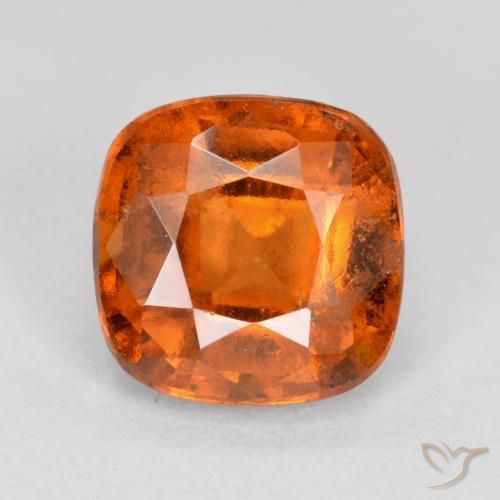 2.00ct 天然 深橙色 钙铝榴石, 软垫, VS-SI