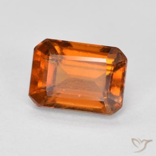 1.34ct 天然 中橙 钙铝榴石, 祖母绿式切割, VS-SI