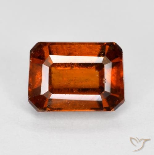 1.72ct 天然 琥珀橙 钙铝榴石, 祖母绿式切割, VS-SI