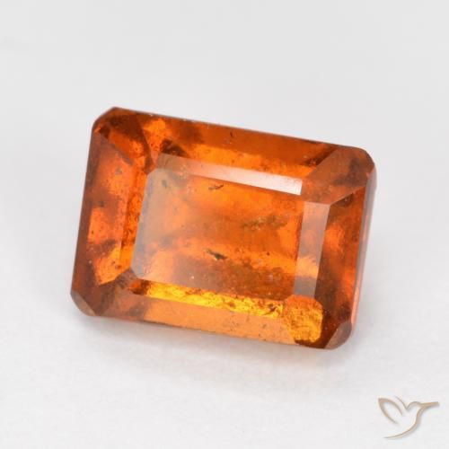 1.64ct 天然 中橙 钙铝榴石, 祖母绿式切割, SI