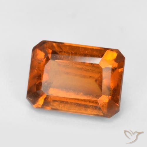 1.40ct 天然 深橙色 钙铝榴石, 祖母绿式切割, VS-SI
