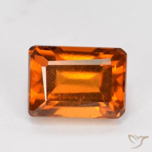 1.76ct 天然 深橙色 钙铝榴石, 祖母绿式切割, VVS-VS