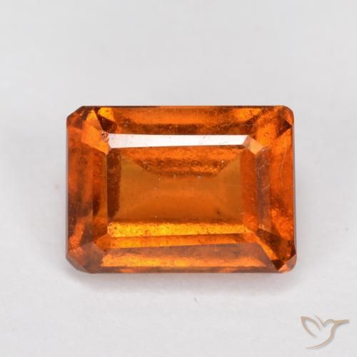 1.59ct 天然 中橙 钙铝榴石, 祖母绿式切割, VS-SI