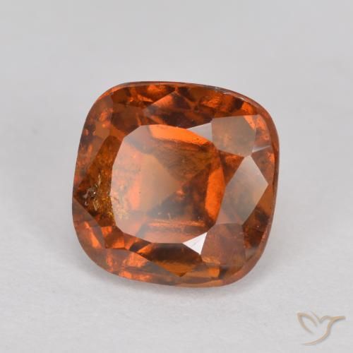 2.08ct 天然 深橙色 钙铝榴石, 软垫, SI