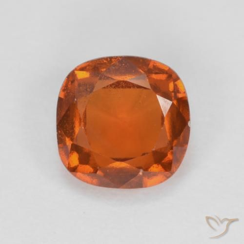 1.38ct 天然 琥珀橙 钙铝榴石, 软垫, VS-SI