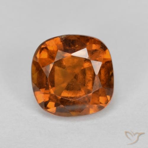 1.37ct 天然 琥珀橙 钙铝榴石, 软垫, VS-SI