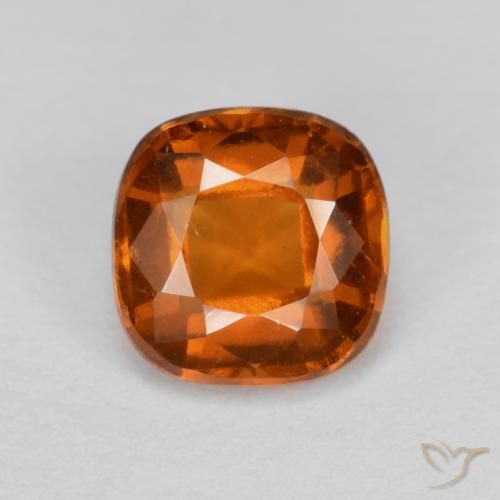 1.26ct 天然 红橙色 钙铝榴石, 软垫, VS-SI