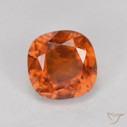 1.63ct 天然 中橙 钙铝榴石, 软垫, VS-SI
