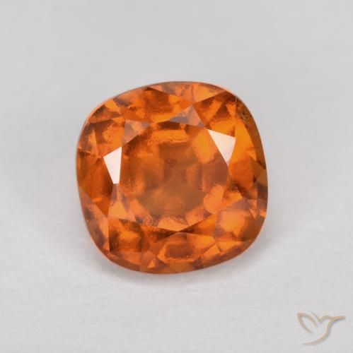 1.44ct 天然 深橙色 钙铝榴石, 软垫, VS-SI