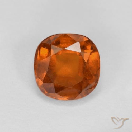 1.39ct 天然 深橙色 钙铝榴石, 软垫, VS-SI
