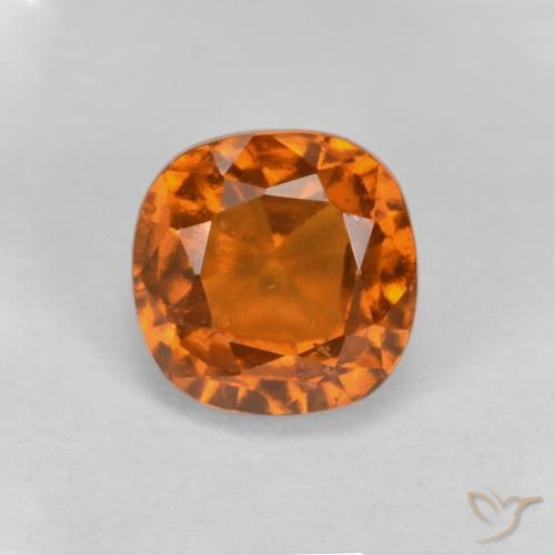 1.56ct 天然 深橙色 钙铝榴石, 软垫, VS-SI