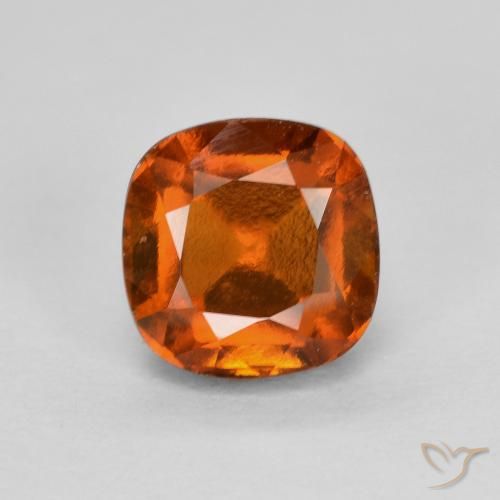 1.54ct 天然 琥珀橙 钙铝榴石, 软垫, VS-SI