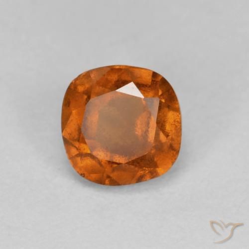 0.88ct 天然 土橙 钙铝榴石, 软垫, SI