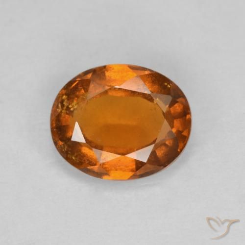 1.85ct 天然 深橙色 钙铝榴石, 椭圆形, VS-SI