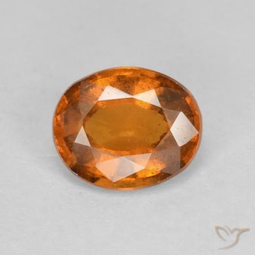 1.77ct 天然 黄橙色 钙铝榴石, 椭圆形, VS-SI