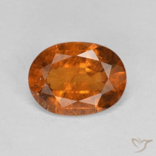 2.33ct 天然 深橙色 钙铝榴石, 椭圆形, VS-SI