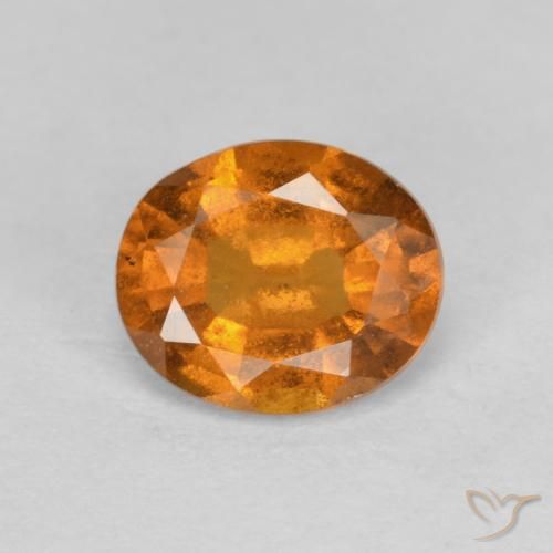 1.26ct 天然 中橙 钙铝榴石, 椭圆形, VS-SI