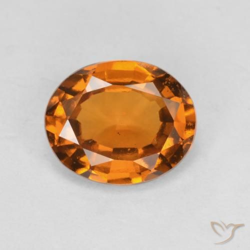 1.69ct 天然 中橙 钙铝榴石, 椭圆形, VS