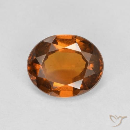 1.65ct 天然 琥珀橙 钙铝榴石, 椭圆形, VS