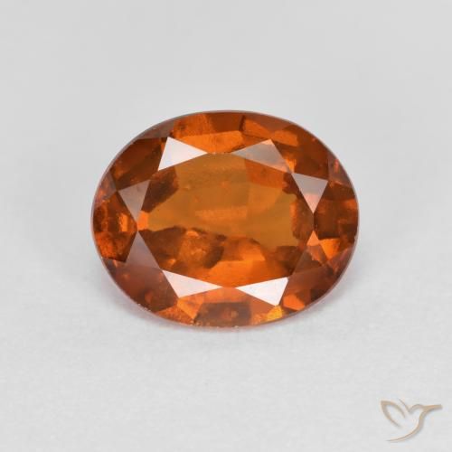 2.00ct 天然 中深橙色 钙铝榴石, 椭圆形, VS-SI