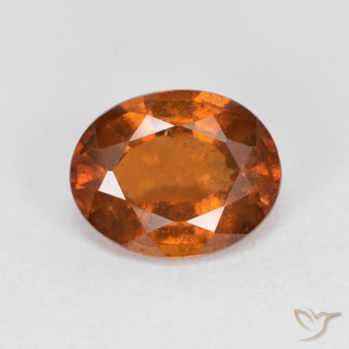 2.06ct 天然 琥珀橙 钙铝榴石, 椭圆形, VS-SI