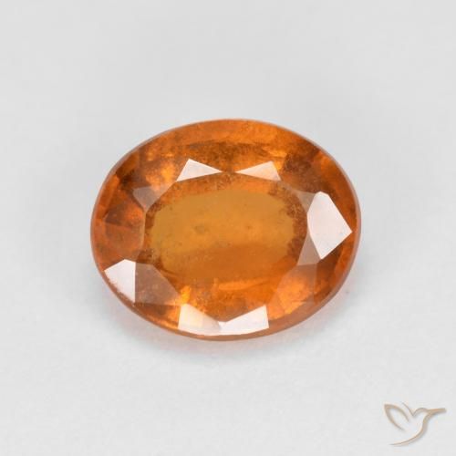 2.14ct 天然 中橙 钙铝榴石, 椭圆形, VS-SI
