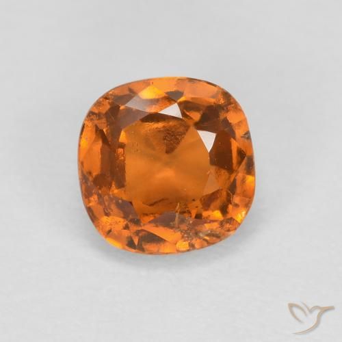 0.93ct 天然 中橙 钙铝榴石, 软垫, SI