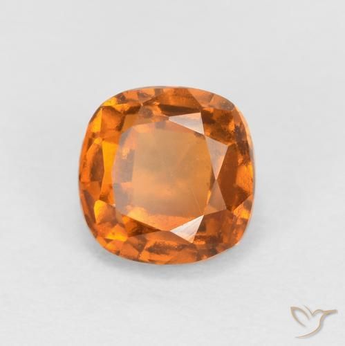 0.92ct 天然 黄橙色 钙铝榴石, 软垫, SI