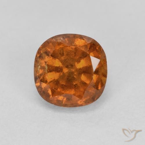 0.93ct 天然 深橙色 钙铝榴石, 软垫, SI