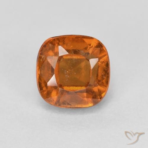 1.02ct 天然 深橙色 钙铝榴石, 软垫, SI