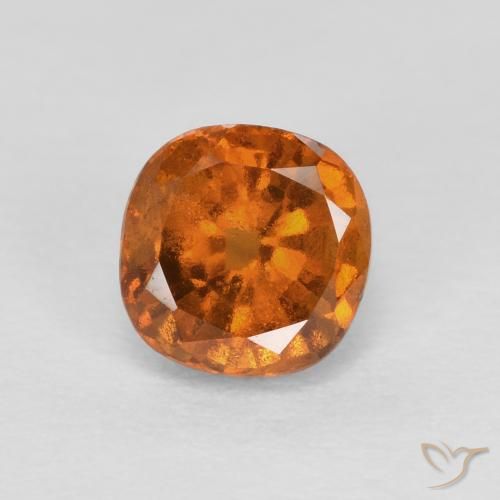 0.89ct 天然 深橙色 钙铝榴石, 软垫, SI