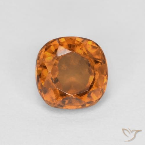 0.82ct 天然 黄橙色 钙铝榴石, 软垫, SI