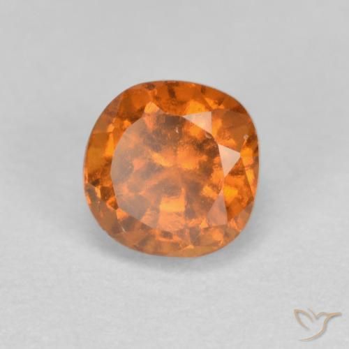 1.00ct 天然 中橙 钙铝榴石, 软垫, SI