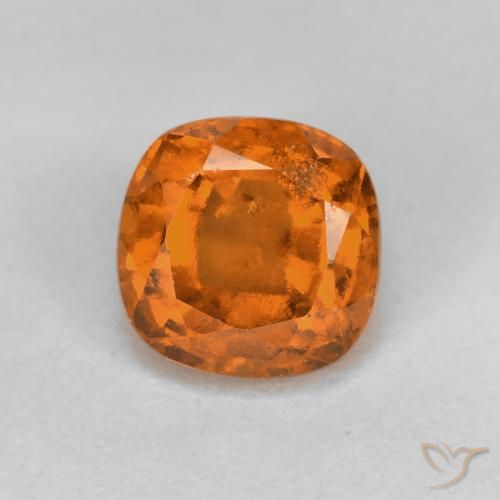 1.45ct 天然 深橙色 钙铝榴石, 软垫, VS-SI