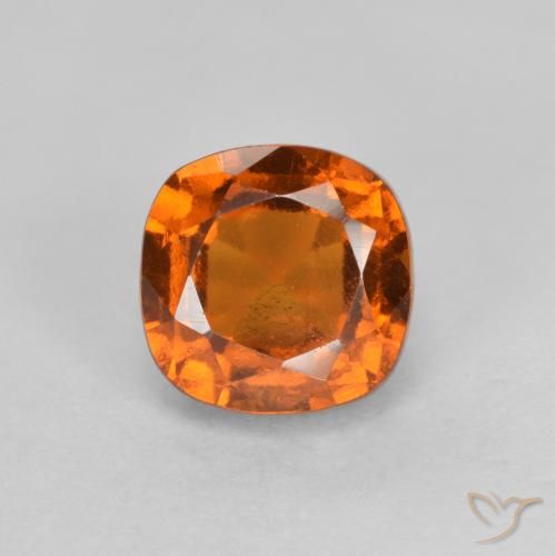 1.65ct 天然 中深橙色 钙铝榴石, 软垫, VS