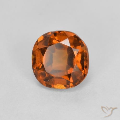 1.42ct 天然 深橙色 钙铝榴石, 软垫, VS