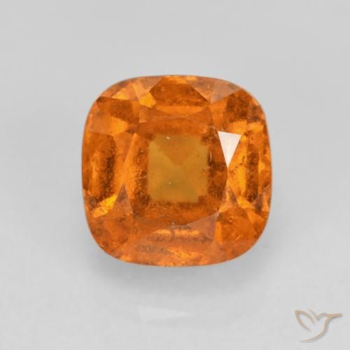 1.52ct 天然 黄橙色 钙铝榴石, 软垫, VS-SI