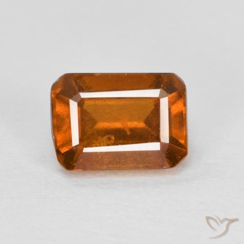 1.43ct 天然 中深橙色 钙铝榴石, 祖母绿式切割, VS-SI